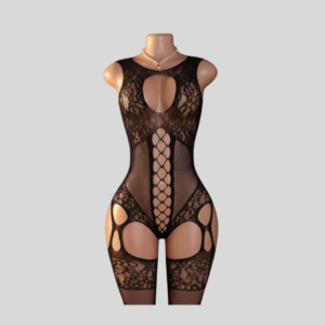body encaje negro